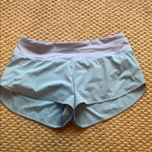 blue lululemon shorts. BRAND NEW